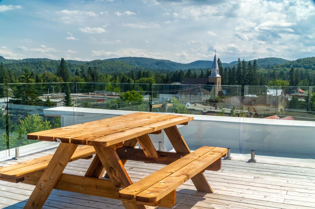 Hotel-Appartements De La Gare Val-David Buitenkant foto