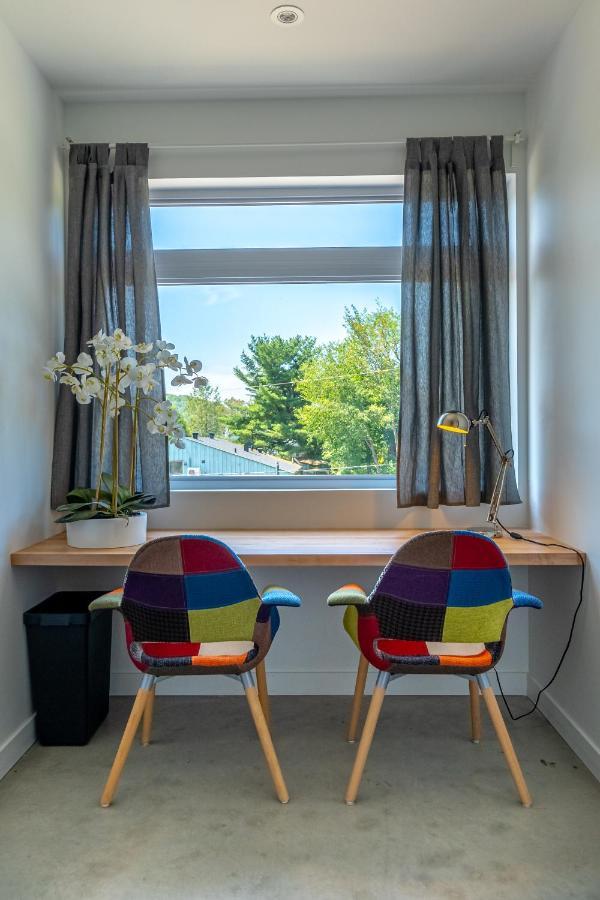 Hotel-Appartements De La Gare Val-David Buitenkant foto
