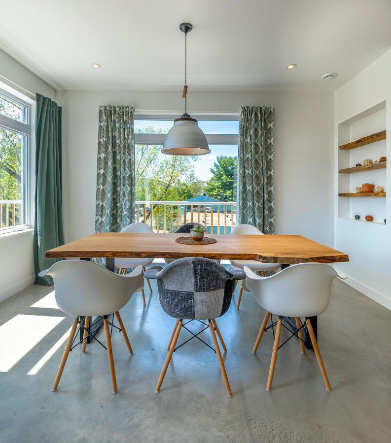 Hotel-Appartements De La Gare Val-David Buitenkant foto