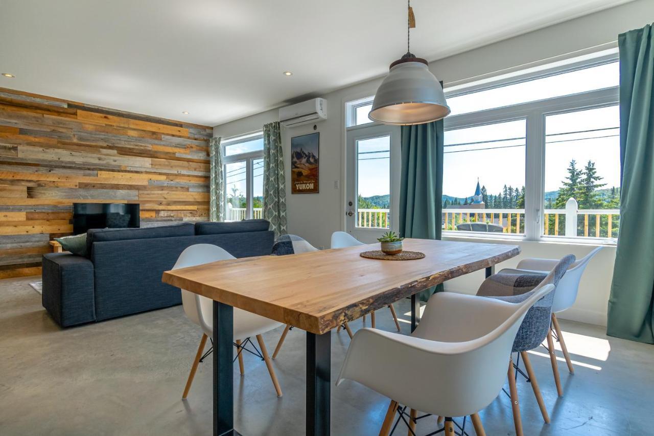 Hotel-Appartements De La Gare Val-David Buitenkant foto