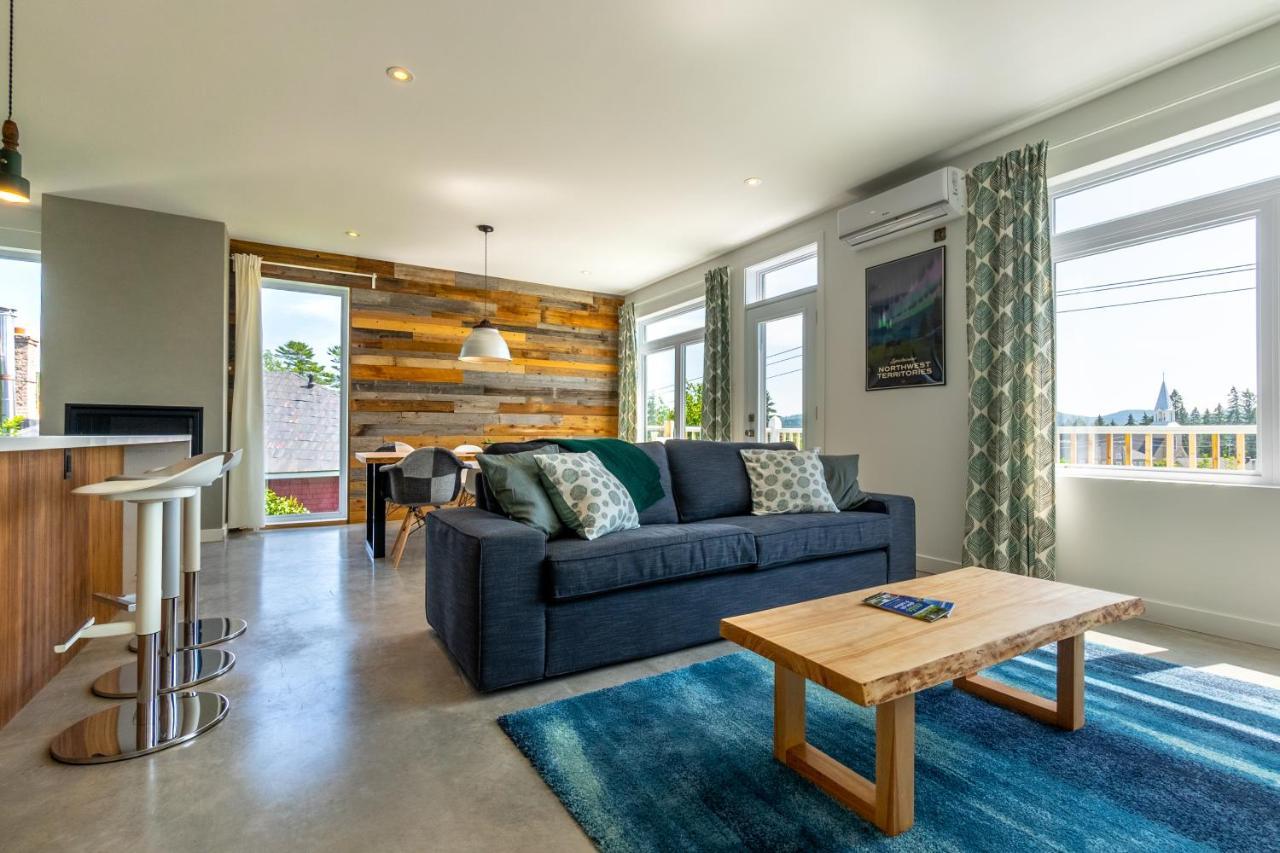 Hotel-Appartements De La Gare Val-David Buitenkant foto