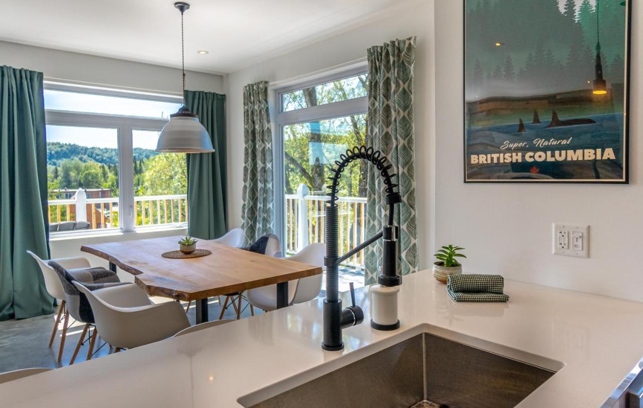 Hotel-Appartements De La Gare Val-David Buitenkant foto