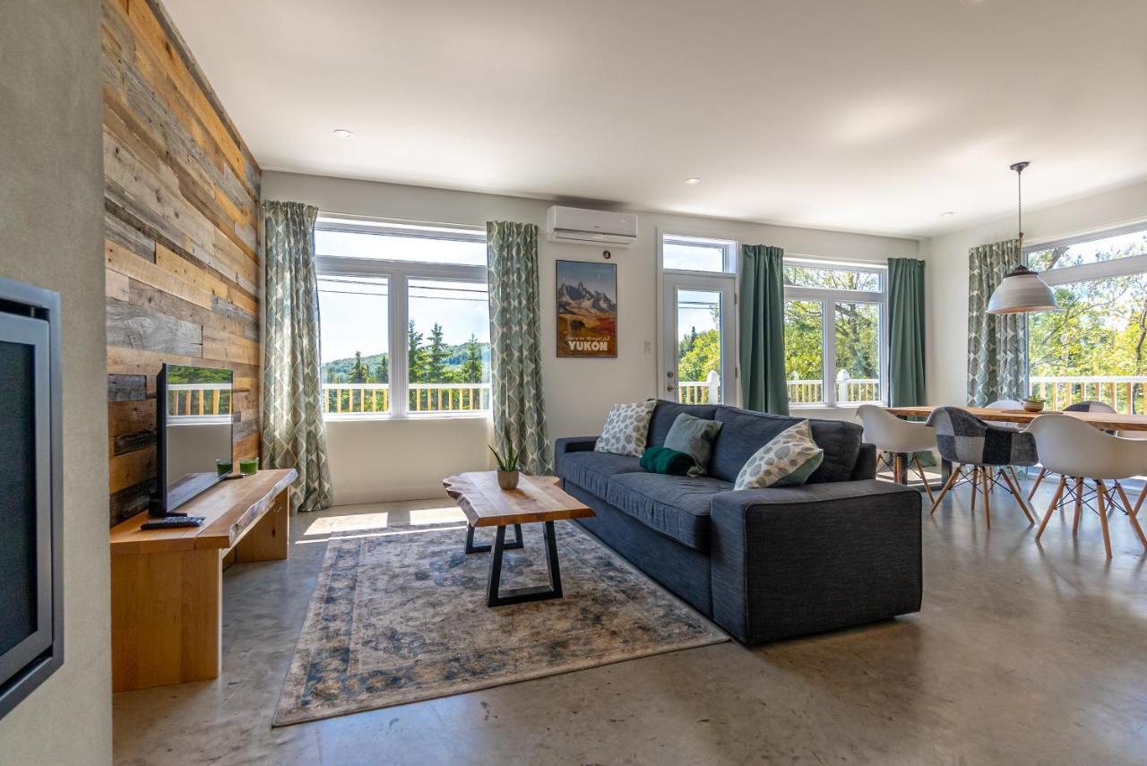 Hotel-Appartements De La Gare Val-David Buitenkant foto