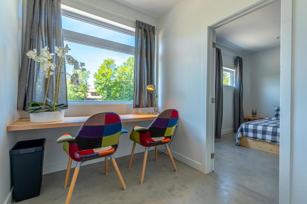 Hotel-Appartements De La Gare Val-David Buitenkant foto